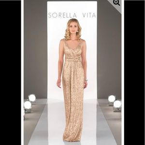 Sorella Vita Gold Sequin Dress